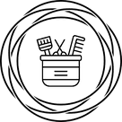 icône outils de coiffeuse